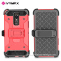 IVYMAX wholesale holster hybrid armor combo case for LG stylo 3